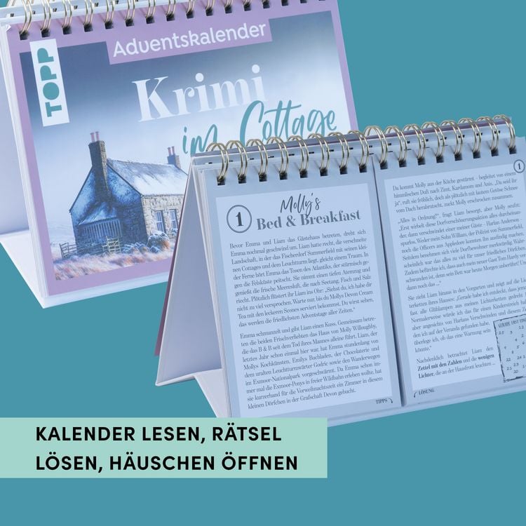 Produktbild: Krimi im Cottage &ndash; Das R&auml;tsel-Weihnachtsdorf &ndash; Adventskalender