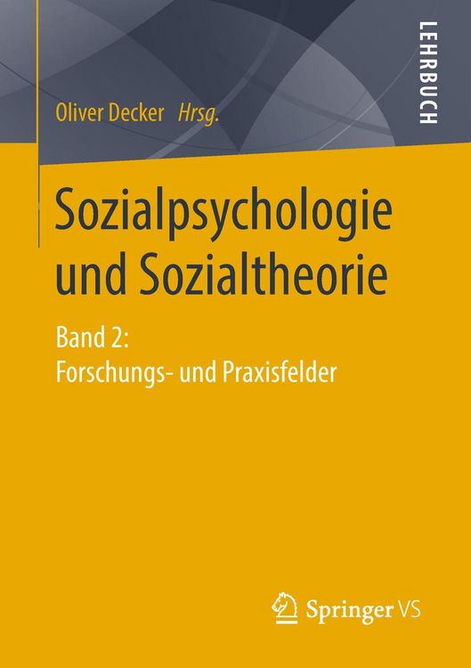 Produktbild: Sozialpsychologie und Sozialtheorie