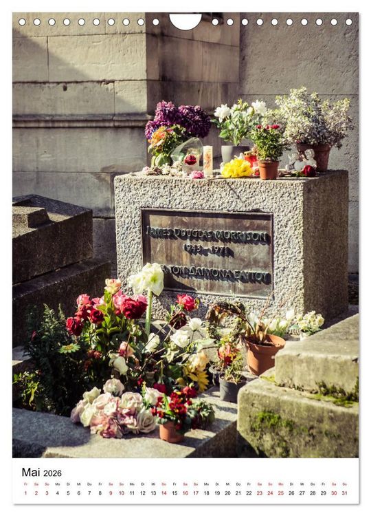 Produktbild: Le Cimeti&egrave;re du P&egrave;re-Lachaise in Paris (Wandkalender 2026 DIN A4 hoch), CALVENDO Monatskalender