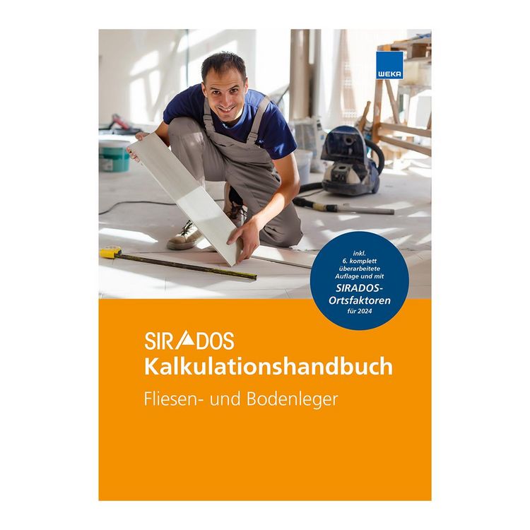 Produktbild: SIRADOS Kalkulationshandbuch Fliesen- und Bodenleger
