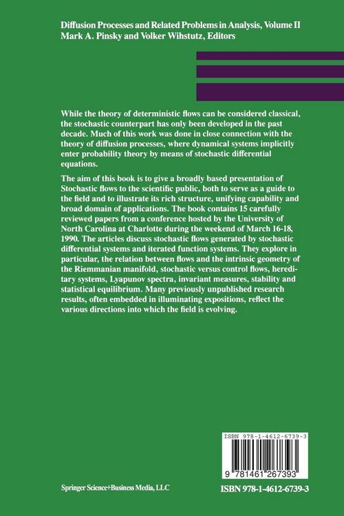 Produktbild: Diffusion Processes and Related Problems in Analysis, Volume II