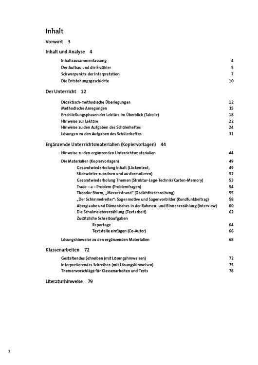 Produktbild: Der Schimmelreiter &ndash; Theodor Storm &ndash; Lehrerheft