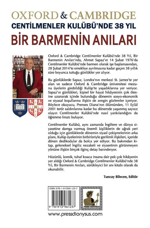 Produktbild: Bir Barmenin An&iquest;lar&iquest;, Oxford & Cambridge Centilmenler Kul&uuml;b&uuml;'nde 38 Y&iquest;l