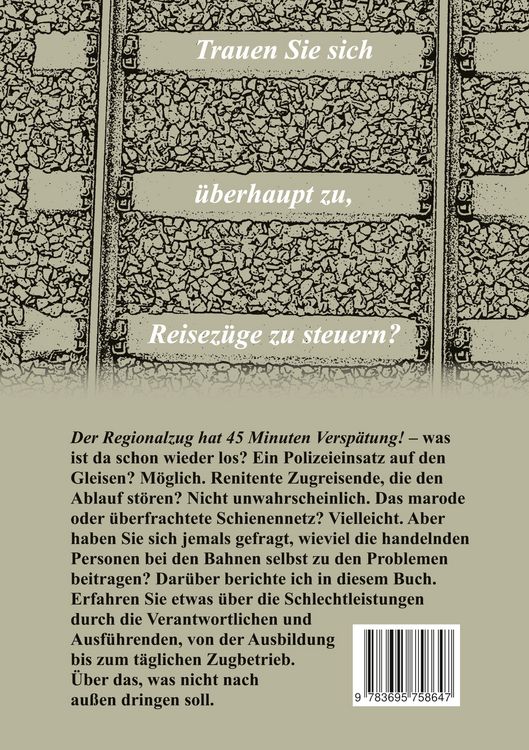 Produktbild: &Uuml;ber die fehlende Klob&uuml;rste in den Z&uuml;gen