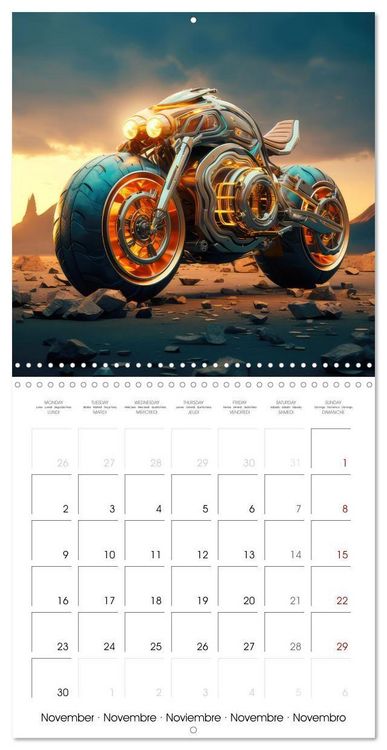 Produktbild: Crazy fantasy Motorbikes (Wall Calendar 2026 12 &times; 12 Inch) CALVENDO 12 Month Wall Calendar