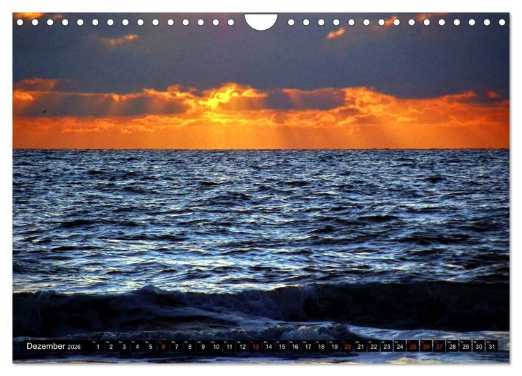 Produktbild: J&uuml;tland in D&auml;nemark - Von Henne Strand bis Blavand (Wandkalender 2026 DIN A4 quer), CALVENDO Monatskalender
