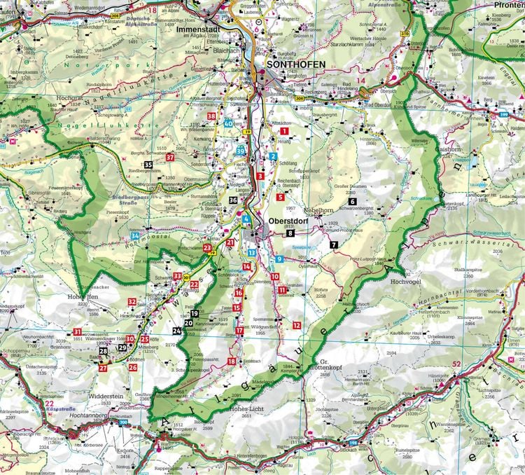 Produktbild: ROTHER Wanderbuch Leichte Wanderungen Oberstdorf Kleinwalsertal
