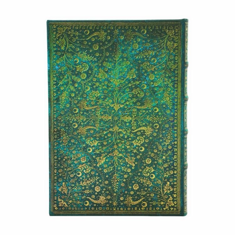 Produktbild: Emerald Flower (Nature's Grace) Midi Unlined Hardcover Journal (Elastic Band Closure)