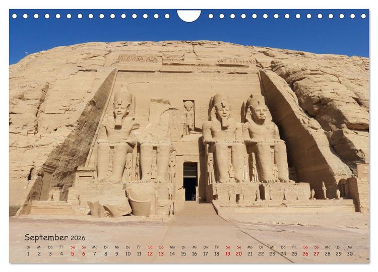 Produktbild: Zwischen Luxor und Abu Simbel - Eine Reise durch die Dynastien (Wandkalender 2026 DIN A4 quer), CALVENDO Monatskalender