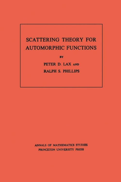 Produktbild: Scattering Theory for Automorphic Functions