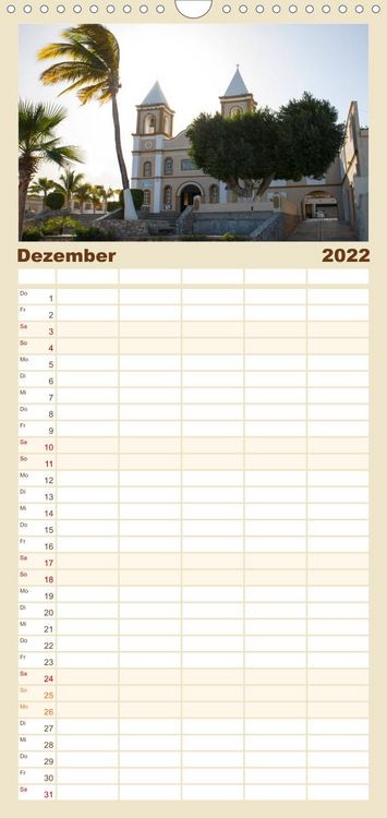 Produktbild: Augenblicke in Baja California Sur - Familienplaner hoch (Wandkalender 2022 , 21 cm x 45 cm, hoch)