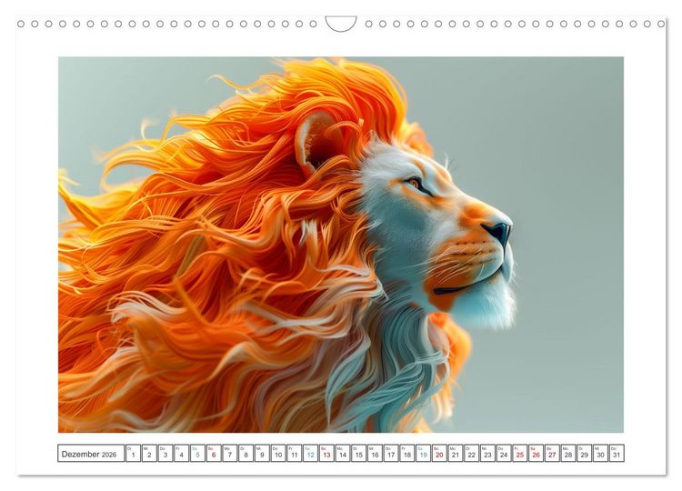 Produktbild: Modern Art Animals (Wandkalender 2026 DIN A3 quer), CALVENDO Monatskalender