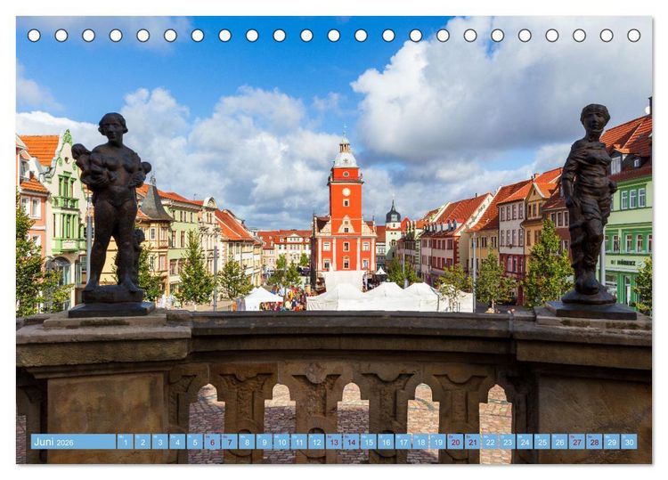 Produktbild: Residenzstadt Gotha - Reise durch das sch&ouml;ne Th&uuml;ringen (Tischkalender 2026 DIN A5 quer), CALVENDO Monatskalender