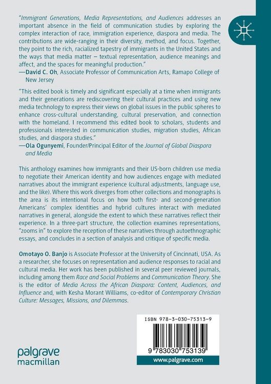 Produktbild: Immigrant Generations, Media Representations, and Audiences