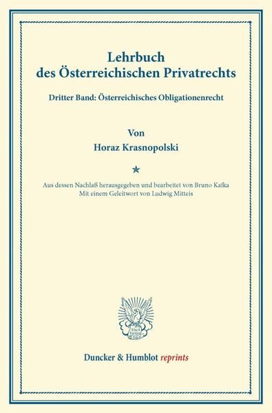 Produktbild: Lehrbuch des &Ouml;sterreichischen Privatrechts.