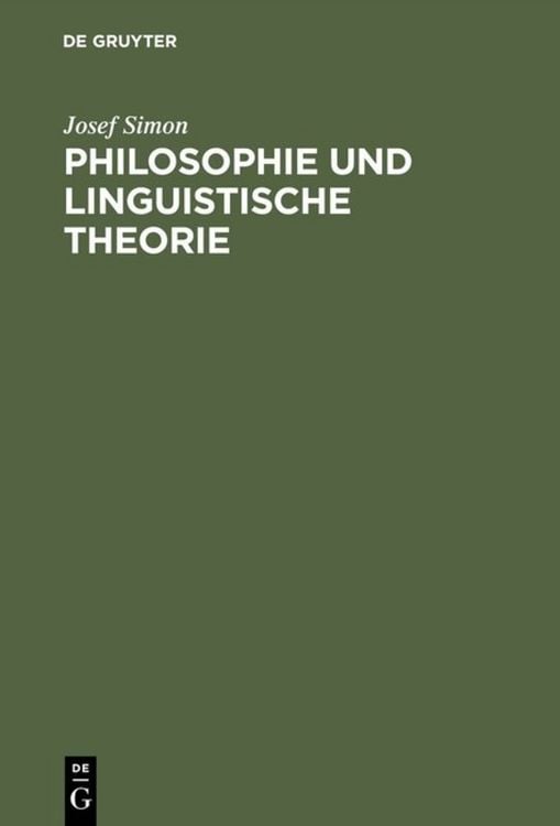 Produktbild: Philosophie und linguistische Theorie