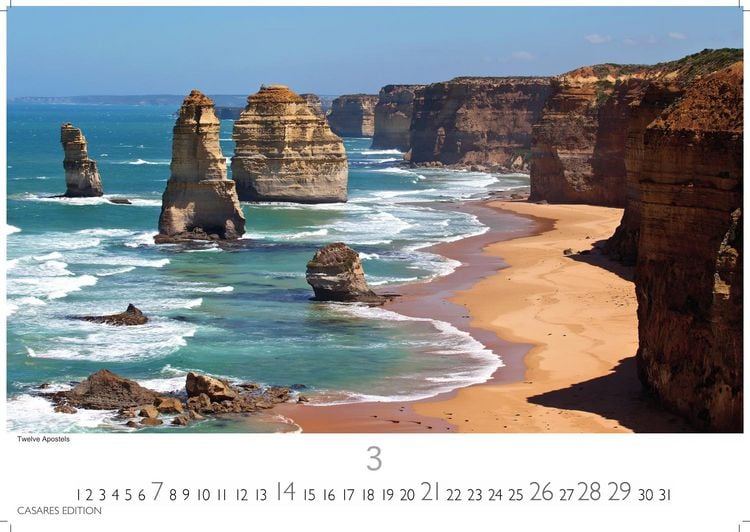 Produktbild: Australien Kalender 2027 &ndash; Wandkalender | Fotokalender Ozeanien 35x50cm &ndash; 12 atemberaubende Landschaften aus Down Under, perfekt als Geschenk & Wanddeko