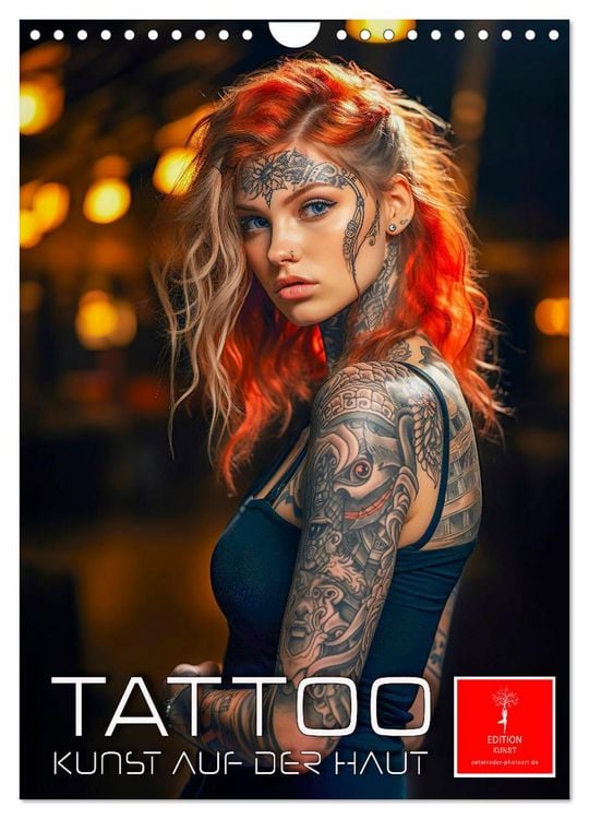 Produktbild: Tattoo Kunst auf der Haut (Wandkalender 2026 DIN A4 hoch), CALVENDO Monatskalender