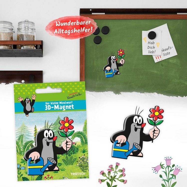 Produktbild: Tr&ouml;tsch Der kleine Maulwurf 3D Magnet Gie&szlig;kanne