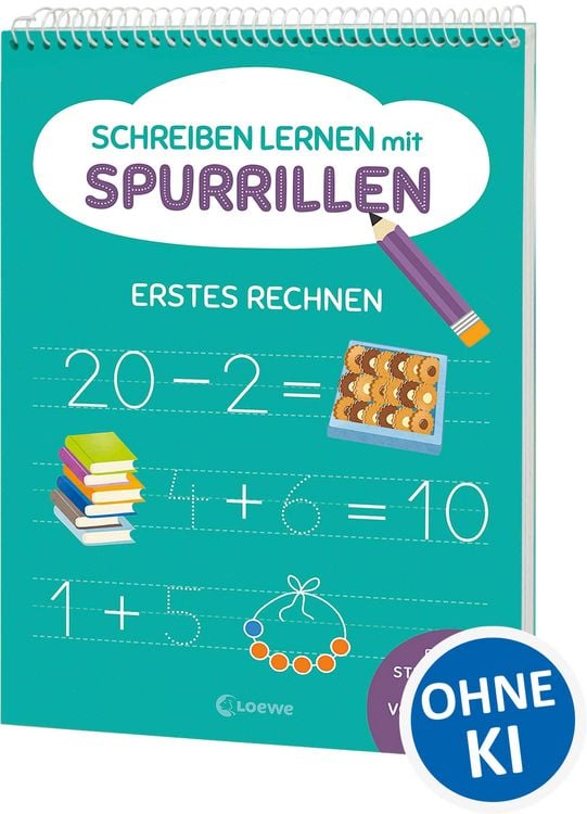 Produktbild: Schreiben lernen mit Spurrillen - Erstes Rechnen