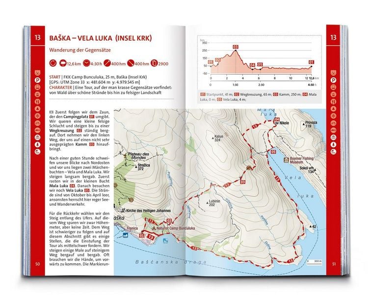 Produktbild: KOMPASS Wanderf&uuml;hrer Dalmatien mit Inseln, Velebit-Gebirge und Plitvicer Seen, 55 Touren mit Extra-Tourenkarte