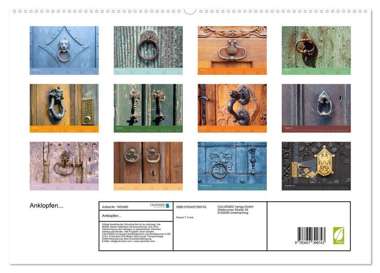 Produktbild: Anklopfen... (hochwertiger Premium Wandkalender 2026 DIN A2 quer), Kunstdruck in Hochglanz
