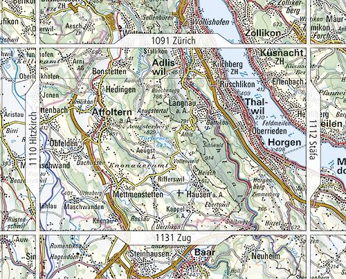 Produktbild: Swisstopo 1 : 25 000 Albis