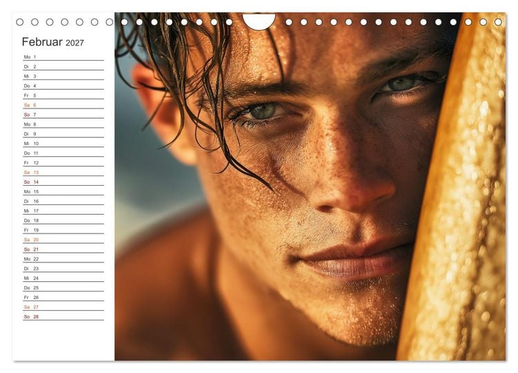 Produktbild: Hot Beach Boys (Wandkalender 2027 DIN A4 quer), CALVENDO Monatskalender