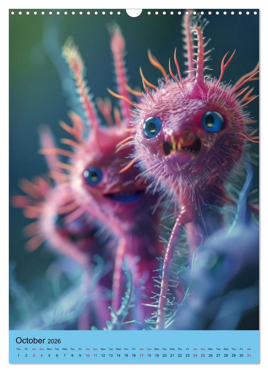 Produktbild: Microbial Cuteness (Wall Calendar 2026 DIN A3 portrait), CALVENDO 12 Month Wall Calendar