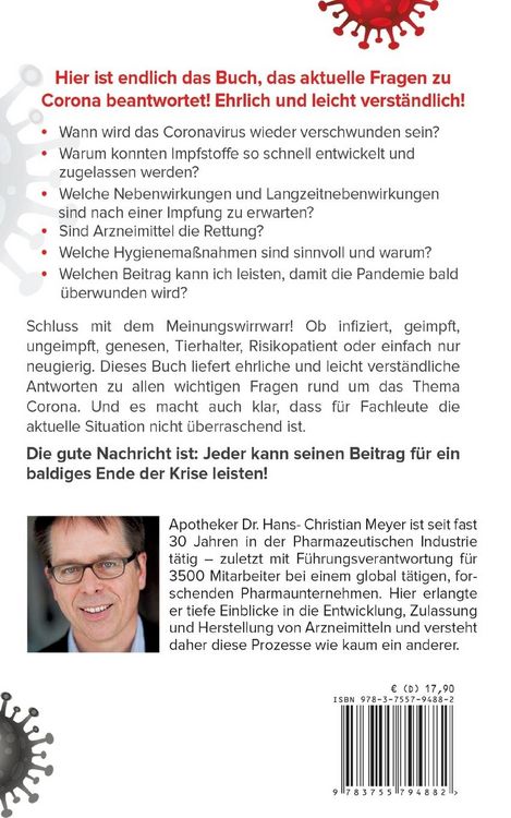 Produktbild: Ehrliche Antworten auf Fragen zu Corona