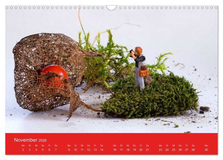Produktbild: Neue Miniaturen - Klein ganz gro&szlig; 2.0 (Wandkalender 2026 DIN A3 quer), CALVENDO Monatskalender