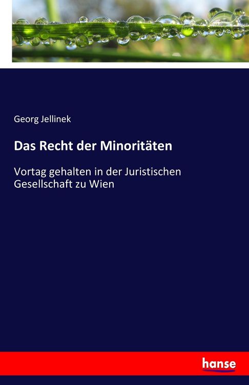 Produktbild: Das Recht der Minorit&auml;ten