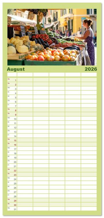 Produktbild: Familienplaner 2026 - Die Magie S&uuml;dfrankreichs mit 5 Spalten (Wandkalender, 21 x 45 cm) CALVENDO