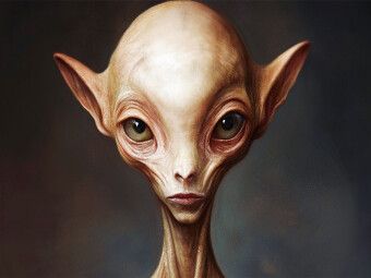 Produktbild: CALVENDO Puzzle Au&szlig;erirdisches Portr&auml;t - Mystisches Wesen zwischen Sci-Fi und Realit&auml;t | 1000 Teile Lege-Gr&ouml;&szlig;e 64x48cm Foto-Puzzle f&uuml;r gl&uuml;ckliche Stun
