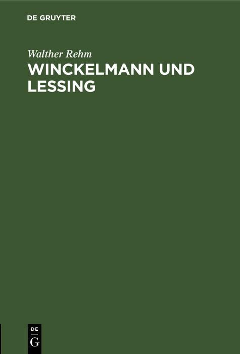 Produktbild: Winckelmann und Lessing