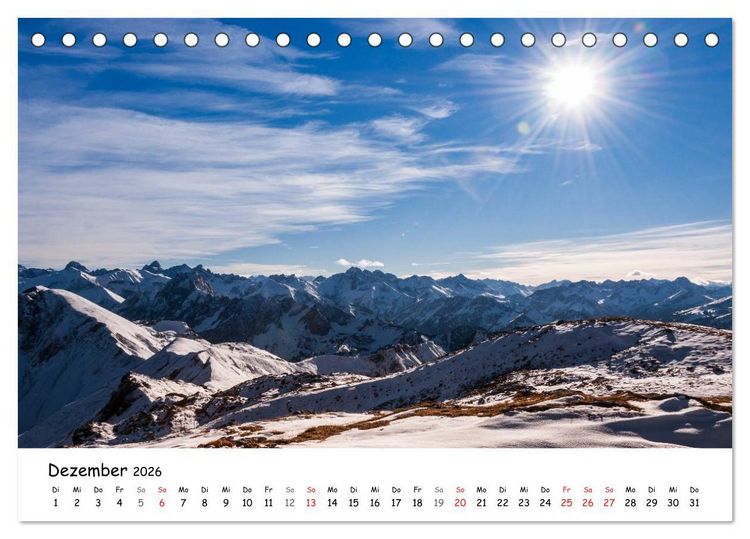 Produktbild: Unterwegs im Allg&auml;u (Tischkalender 2026 DIN A5 quer), CALVENDO Monatskalender