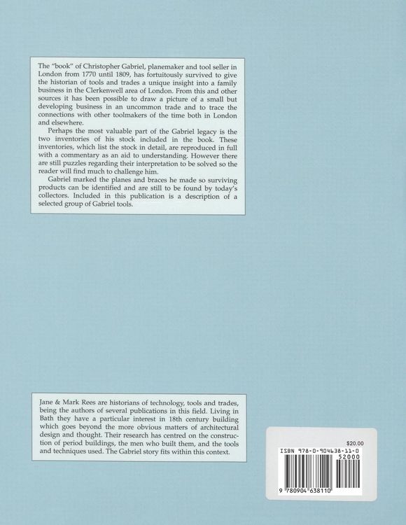 Produktbild: Christopher Gabriel and the Tool Trade in 18th Century London 1770-1809
