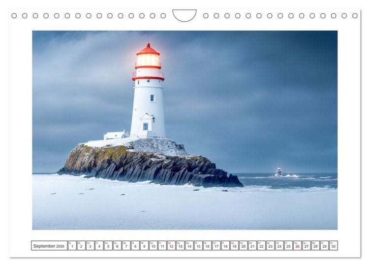 Produktbild: Nach Hause finden, die Leuchtt&uuml;rme (Wandkalender 2026 DIN A4 quer), CALVENDO Monatskalender