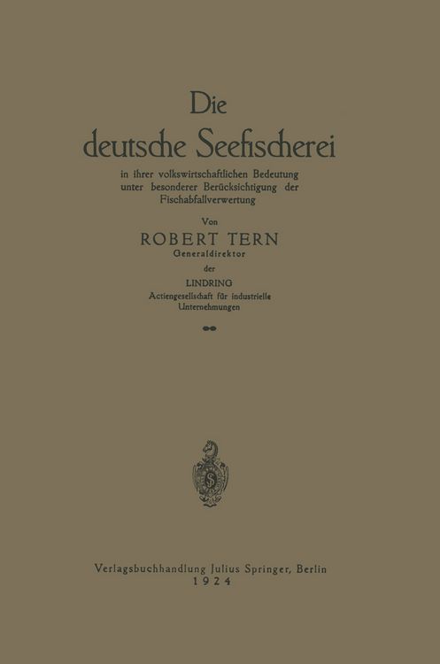 Produktbild: Die deutsche Seefischerei