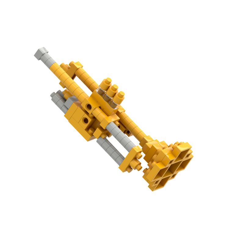 Produktbild: BRIXIES 200123 - Trompete, 3D Konstruktionsbausatz aus Ministeinen, 89 Teile