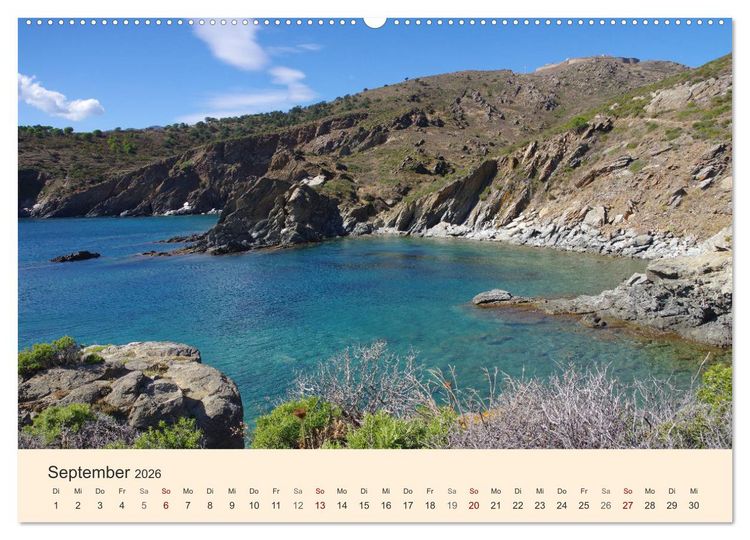 Produktbild: Cote Vermeille - Wo die Pyren&auml;en das Meer k&uuml;ssen (Wandkalender 2026 DIN A2 quer), CALVENDO Monatskalender