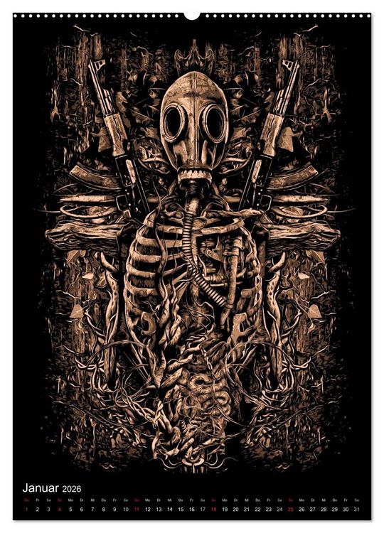 Produktbild: BLOODBOY/WAR ILLUSTRATION (Wandkalender 2026 DIN A2 hoch), CALVENDO Monatskalender