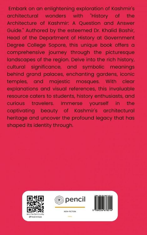 Produktbild: History of the Architecture of Kashmir