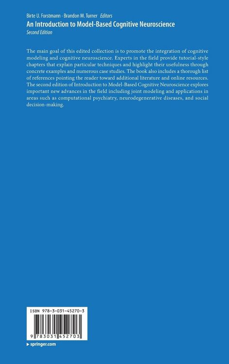 Produktbild: An Introduction to Model-Based Cognitive Neuroscience