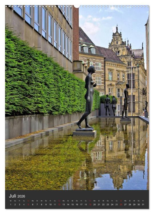 Produktbild: Highlights in Bremen (hochwertiger Premium Wandkalender 2026 DIN A2 hoch), Kunstdruck in Hochglanz