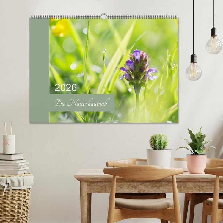Produktbild: Die Natur hautnah (Wandkalender 2026 DIN A2 quer), CALVENDO Monatskalender