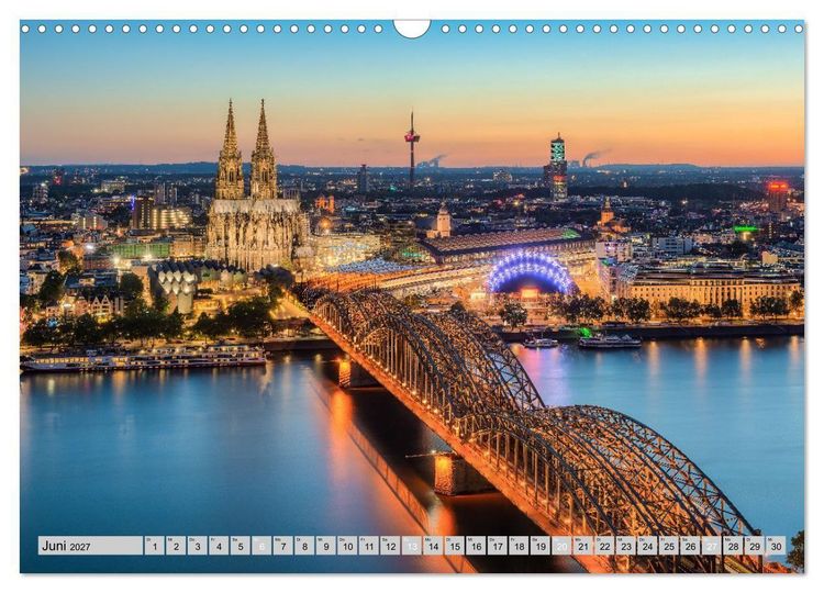 Produktbild: Wundersch&ouml;nes K&ouml;ln (Wandkalender 2027 DIN A3 quer), CALVENDO Monatskalender