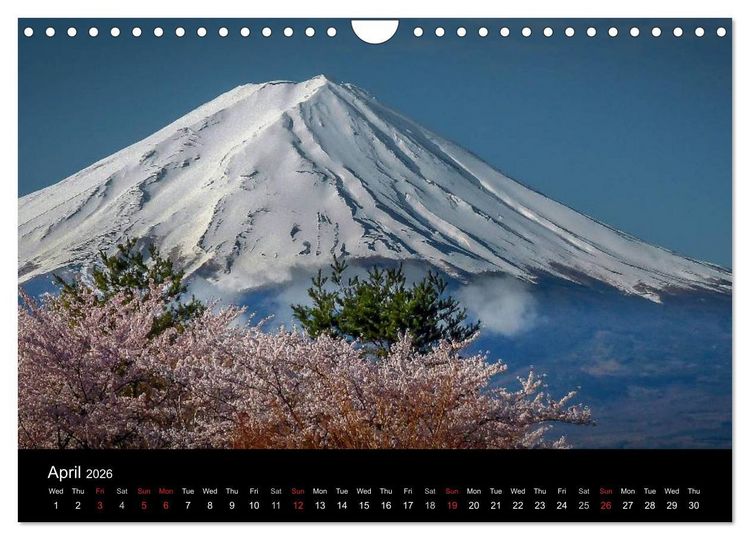 Produktbild: Mt. Fuji 2026 (Wall Calendar 2026 DIN A4 landscape), CALVENDO 12 Month Wall Calendar