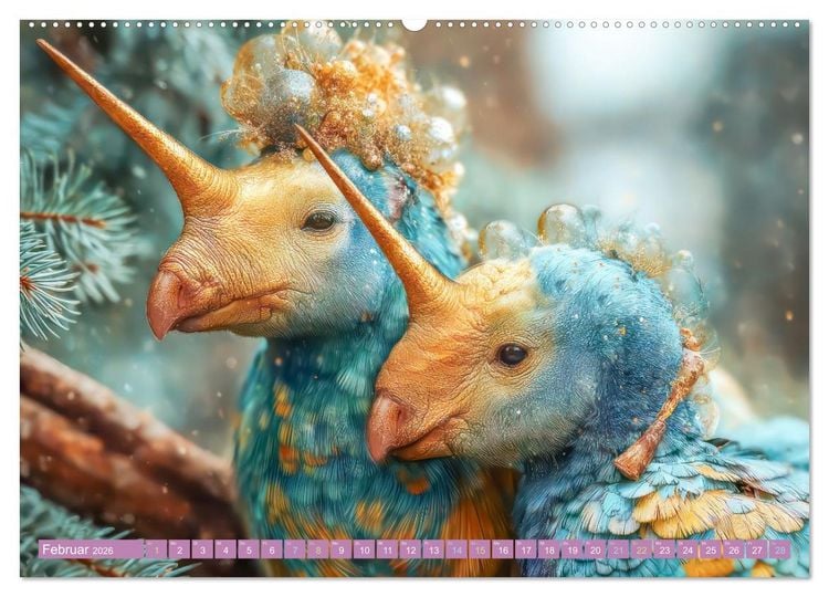 Produktbild: Humorvolle tierische Sch&ouml;pfungen - Hybridtiere (Wandkalender 2026 DIN A2 quer), CALVENDO Monatskalender