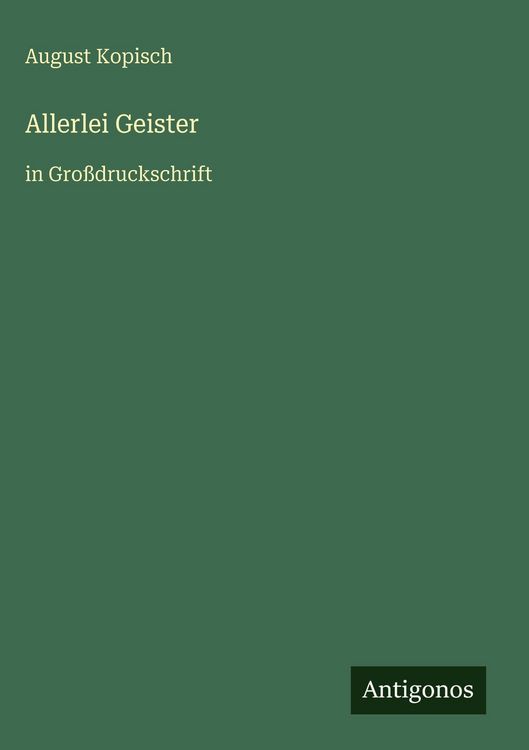 Produktbild: Allerlei Geister